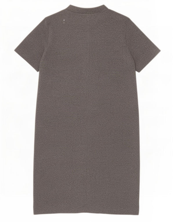 Zara Womens Trafaluc Jumper Dress UK 16 Large Grey Polyester