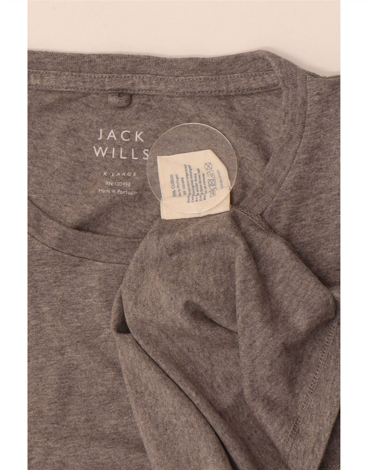 Jack Wills Mens T-Shirt Top XL Grey Flecked Cotton