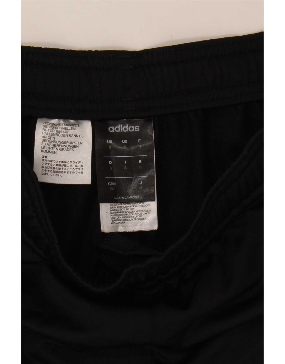 Adidas Mens Climalite Tracksuit Trousers Small Black Polyester