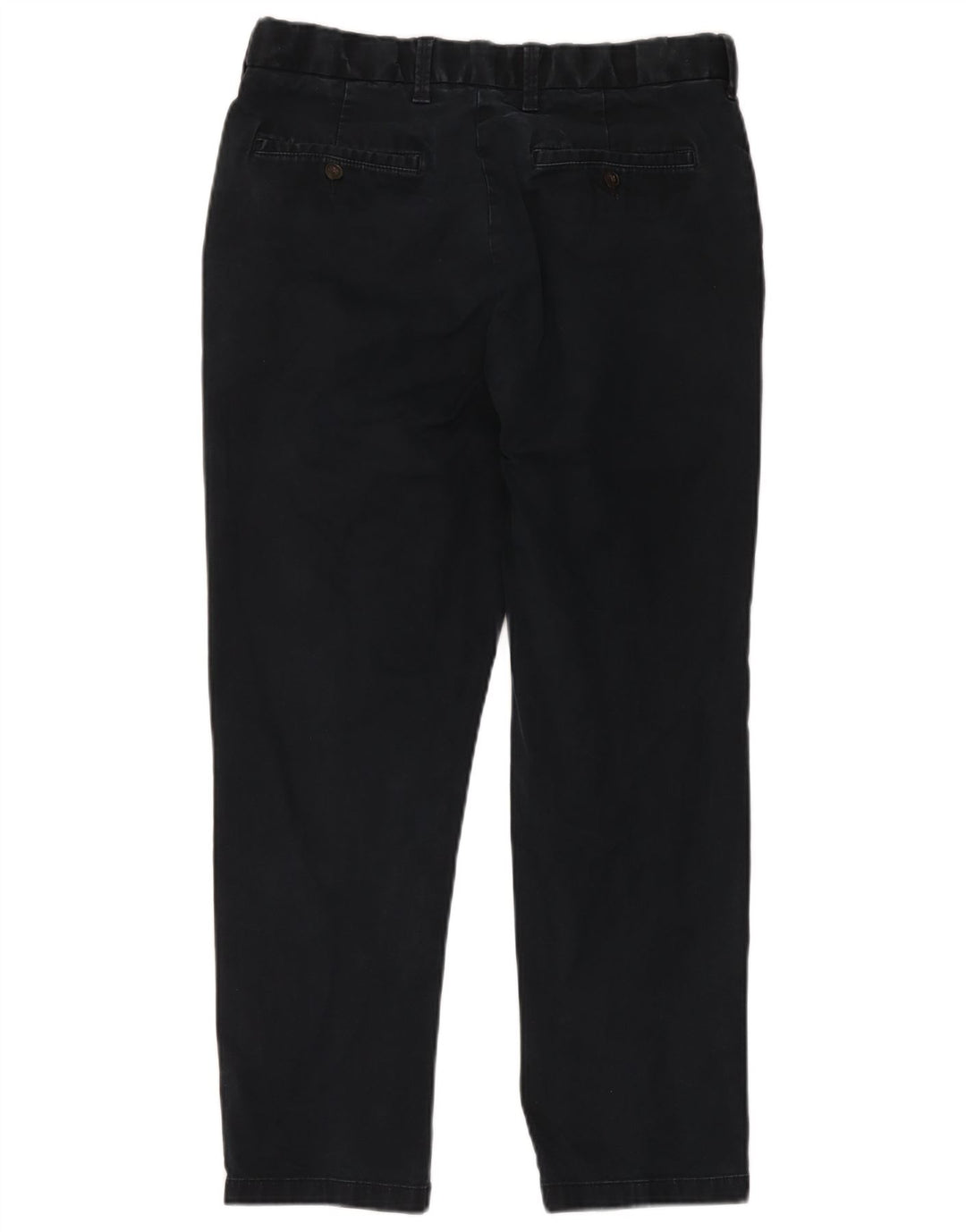 Marks & Spencer Mens Blue Harbour Straight Chino Trousers W34 L29 Navy