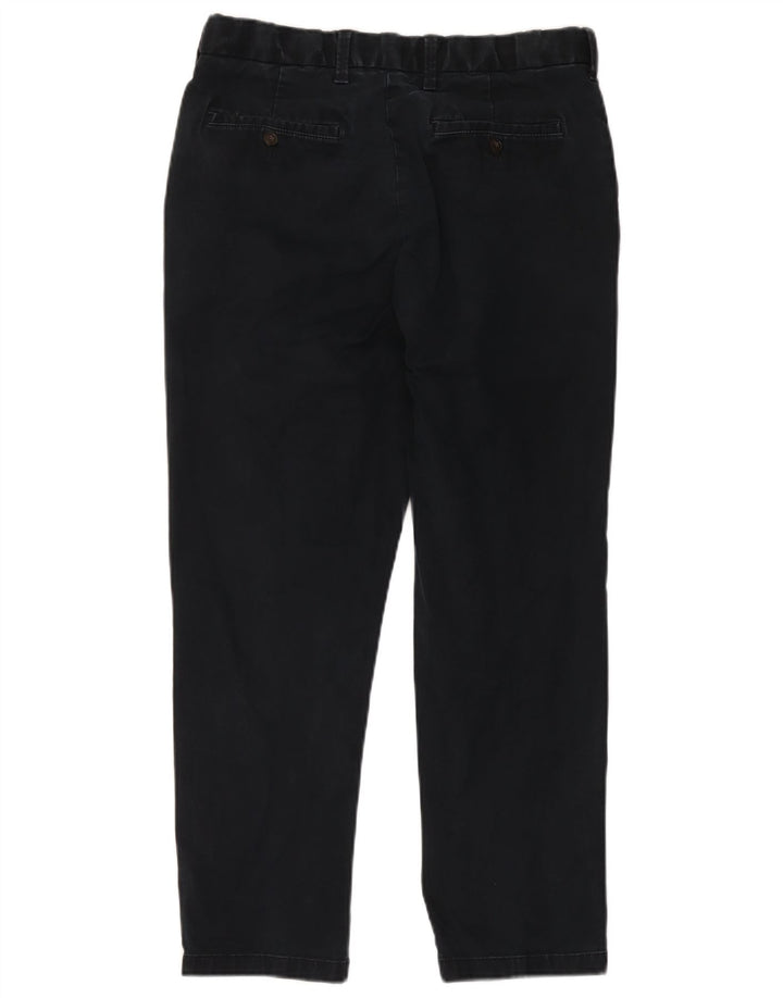 Marks & Spencer Mens Blue Harbour Straight Chino Trousers W34 L29 Navy