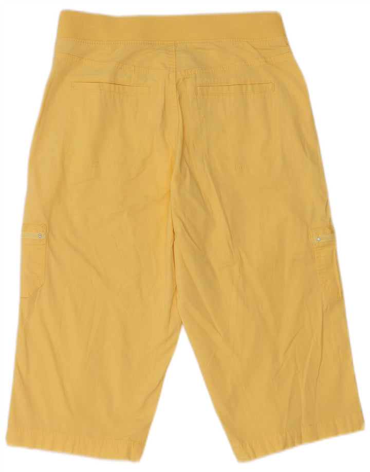 LEE Womens Relaxed Fit Cargo Shorts US 4 Small W28  Yellow Cotton