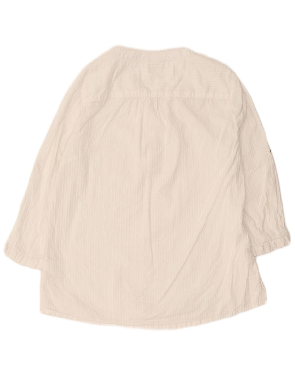 Mountain Warehouse Womens 3/4 Sleeve Tunic Top UK 14 Large White Cotton