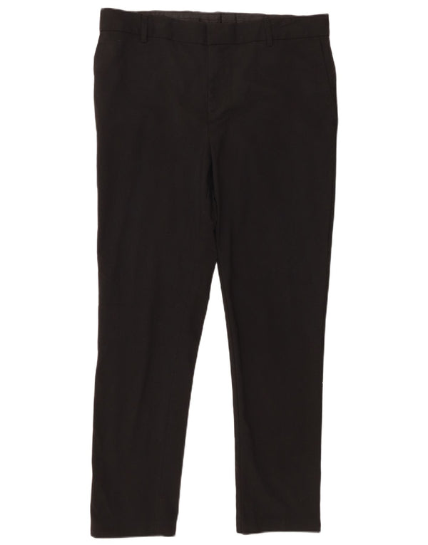 Marks & Spencer Boys Slim Chino Trousers 15-16 Years W36 L28 Black