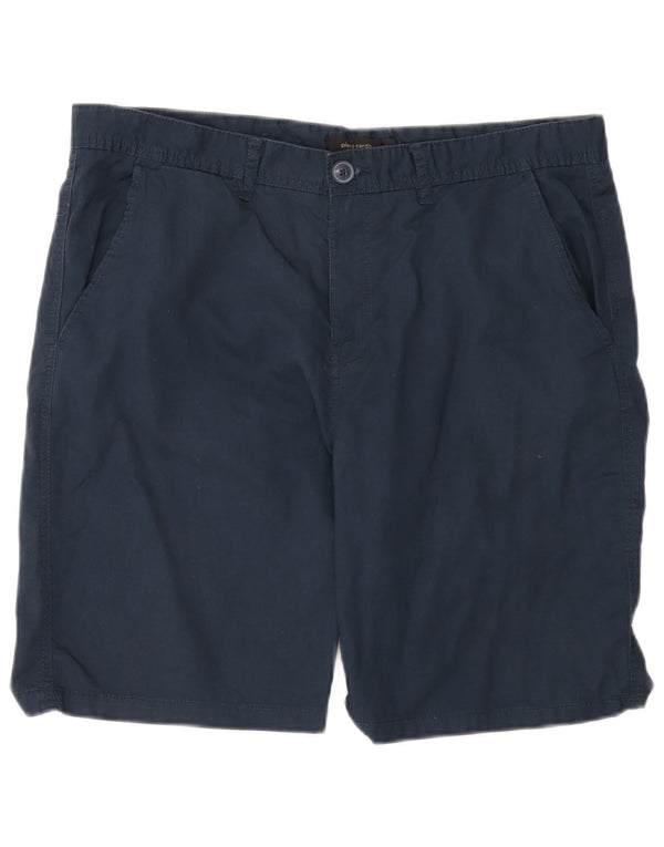 Pierre Cardin Mens Chino Shorts Large W36  Navy Blue Cotton