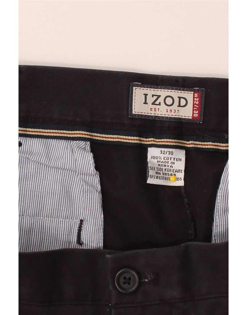 IZOD Mens Pegged Chino Trousers W32 L30 Navy Blue Cotton Vintage Izod and Second-Hand Izod from Messina Hembry 
