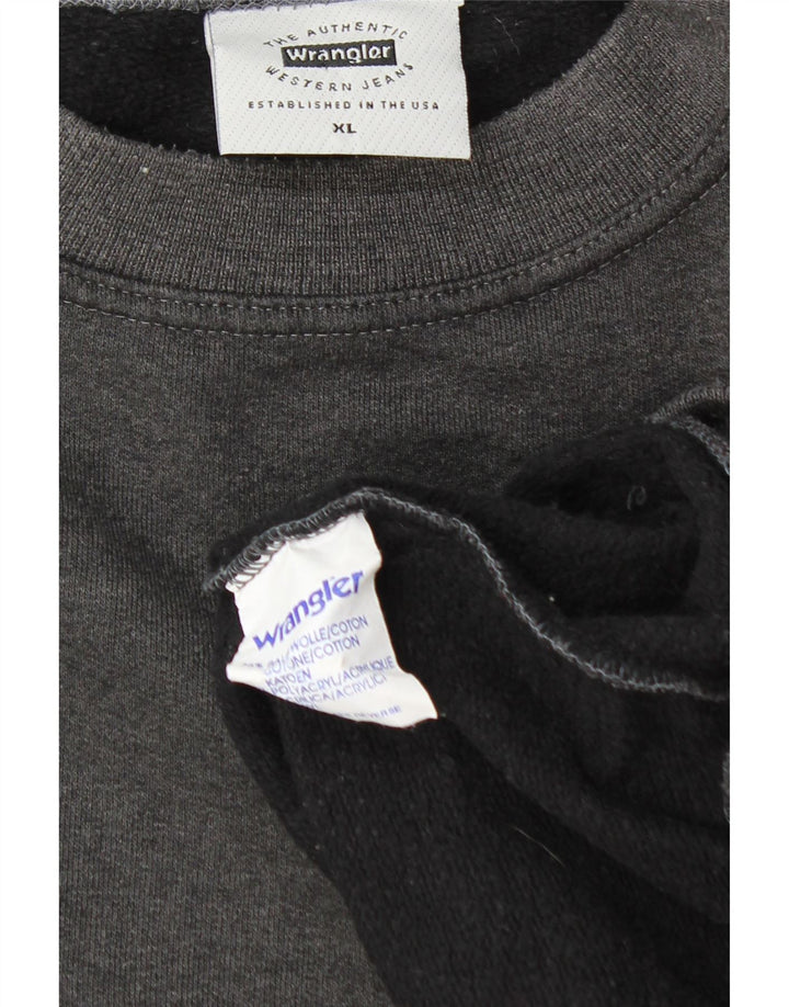 Wrangler Mens Sweatshirt Jumper XL Grey Cotton