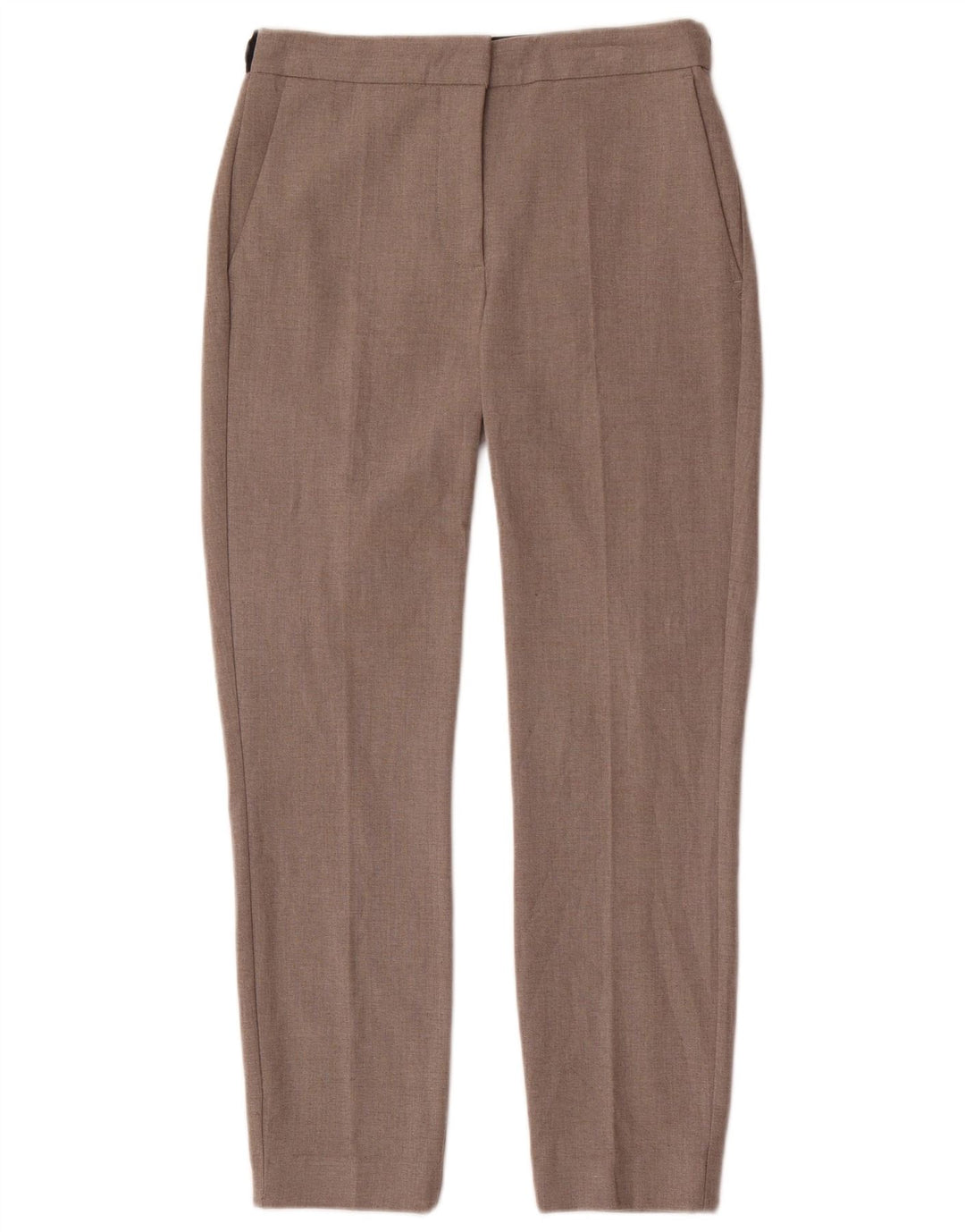 Zara Womens Slim Chino Trousers Small W28 L26 Grey Polyester