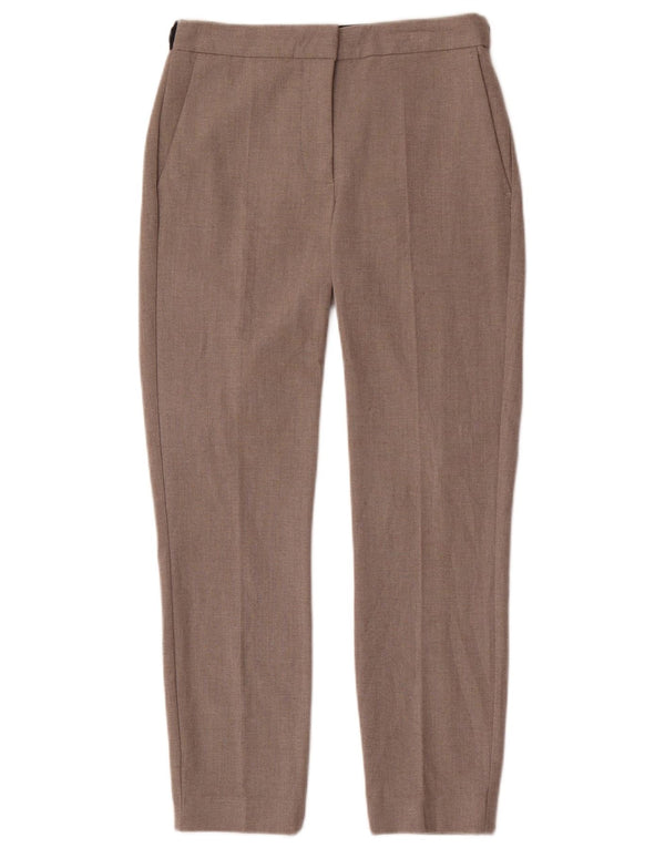 Zara Womens Slim Chino Trousers Small W28 L26 Grey Polyester