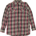 IZOD Womens Flannel Shirt UK 14 Medium Grey Check Cotton Vintage Izod and Second-Hand Izod from Messina Hembry 
