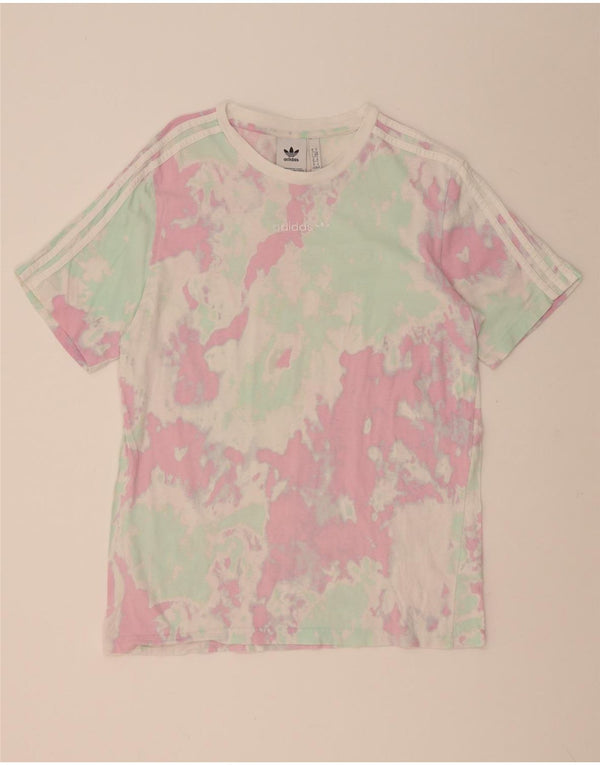 Adidas Mens T-Shirt Top Medium Multicoloured Tie Dye Cotton