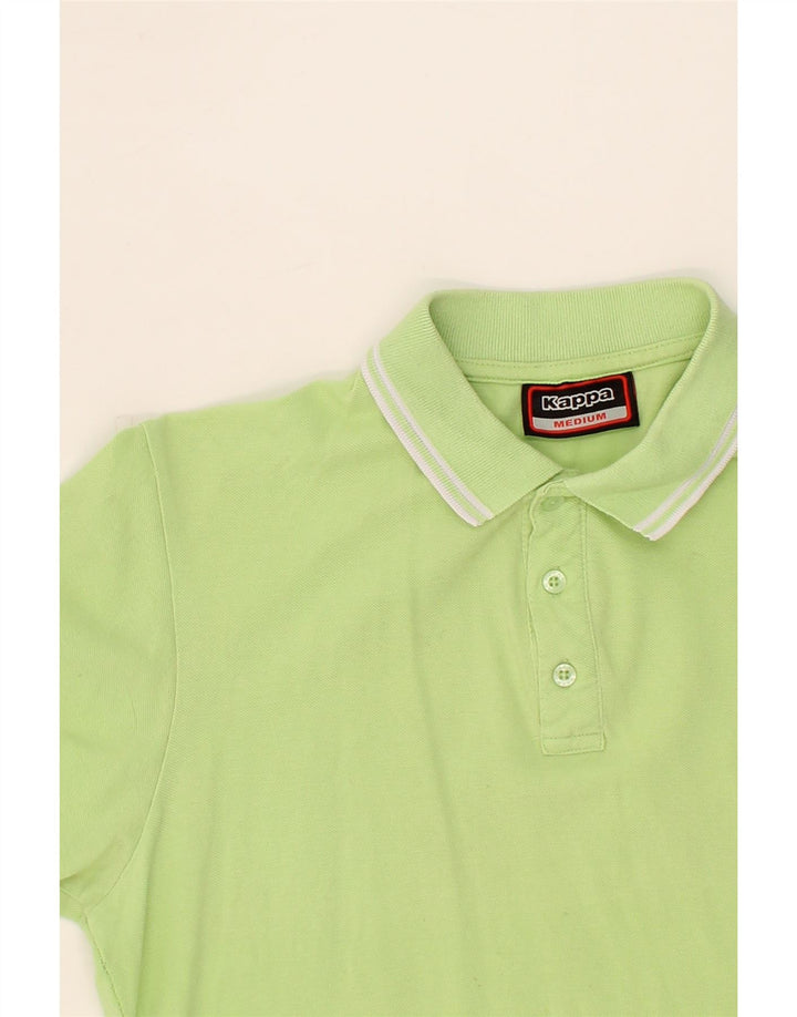 KAPPA Mens Polo Shirt Medium Green Cotton Vintage Kappa and Second-Hand Kappa from Messina Hembry 