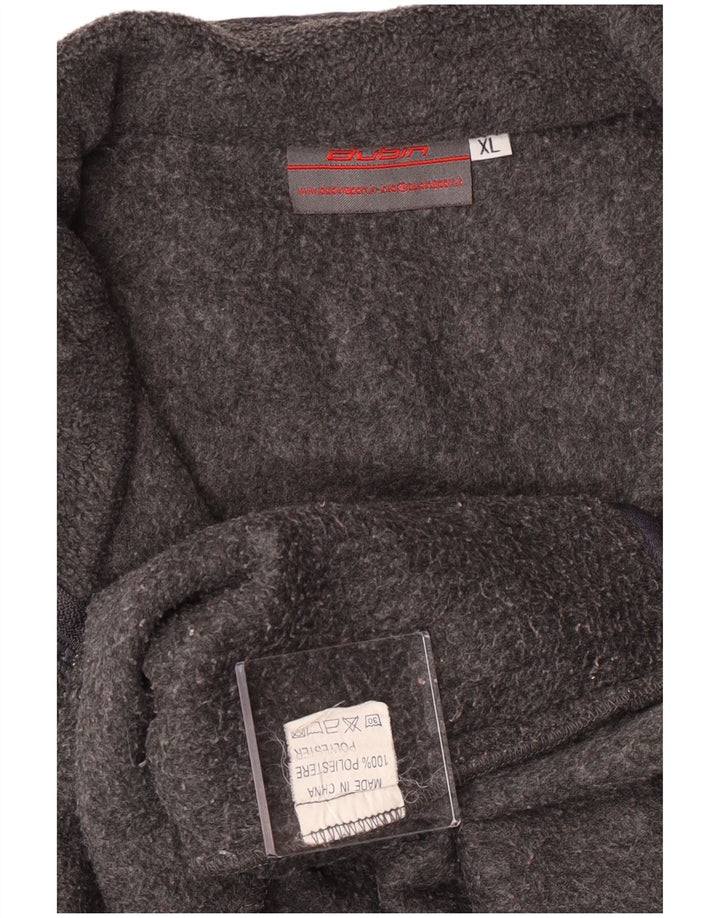 Vintage Mens Fleece Gilet UK 42 XL Grey Polyester