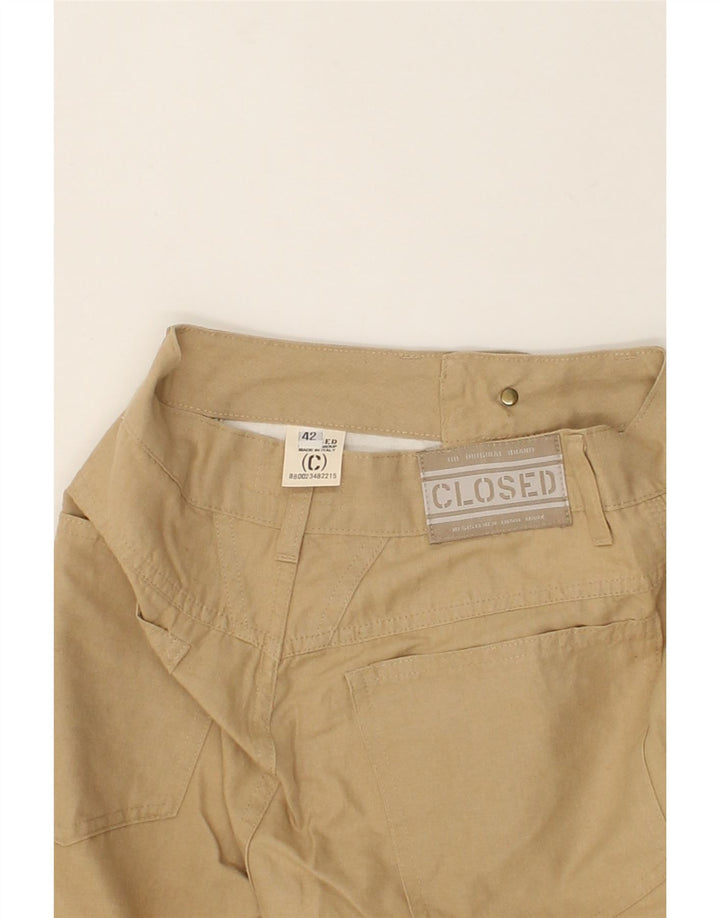 CLOSED Womens High Waist Casual Trousers IT 42 Medium W26 L26  Beige | Vintage Closed | Thrift | Second-Hand Closed | Used Clothing | Messina Hembry 