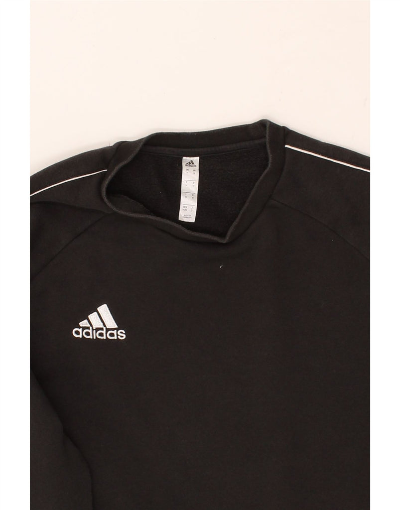 ADIDAS Mens Sweatshirt Jumper Medium Black Cotton Vintage Adidas and Second-Hand Adidas from Messina Hembry 