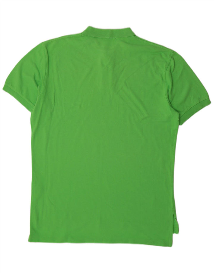 POLO RALPH LAUREN Mens Polo Shirt Medium Green Cotton