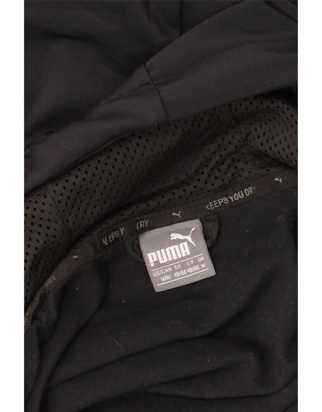 PUMA Mens Zip Hoodie Sweater Medium Black