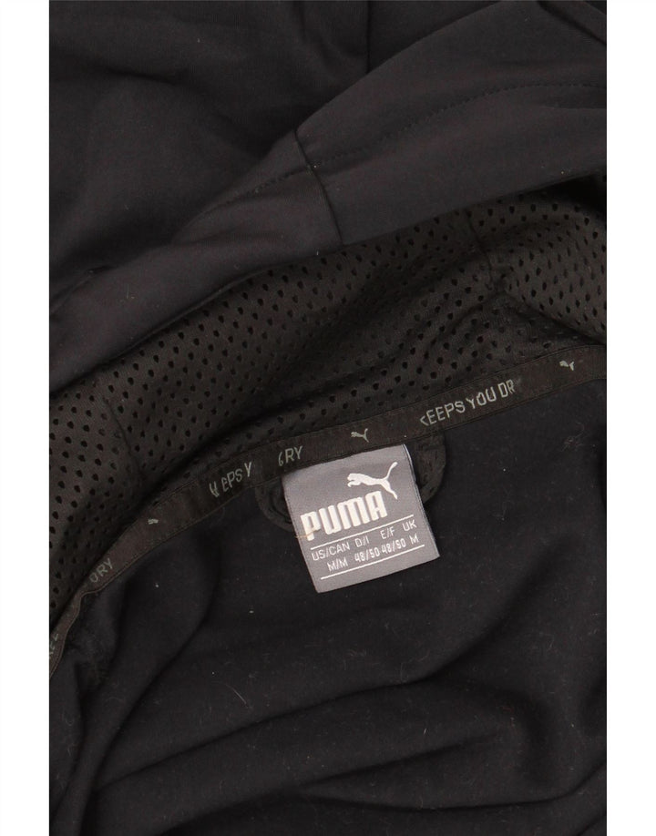 PUMA Mens Zip Hoodie Sweater Medium Black
