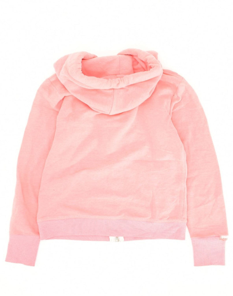 SUPERDRY Womens Zip Hoodie Sweater UK 6 XS Pink Cotton | Vintage Superdry | Thrift | Second-Hand Superdry | Used Clothing | Messina Hembry 