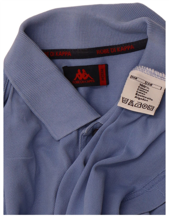 KAPPA Mens Polo Shirt Medium Blue Cotton