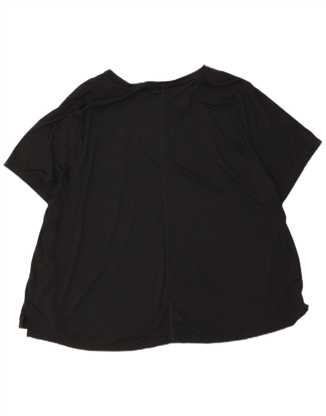 Nike Womens Dri Fit Oversized Graphic T-Shirt Top UK 22 3XL Black Polyester