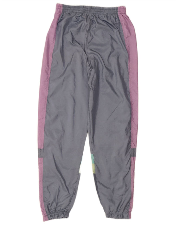 Leopard Mens Tracksuit Trousers Joggers UK 36/38 Small Grey Colourblock