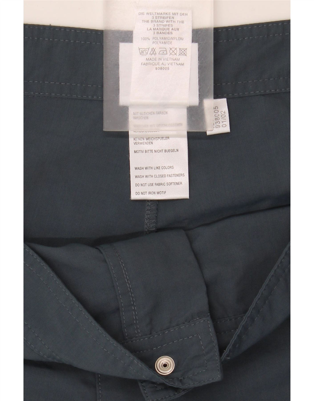 Adidas Mens Bermuda Sport Shorts Medium  Blue Colourblock Polyamide