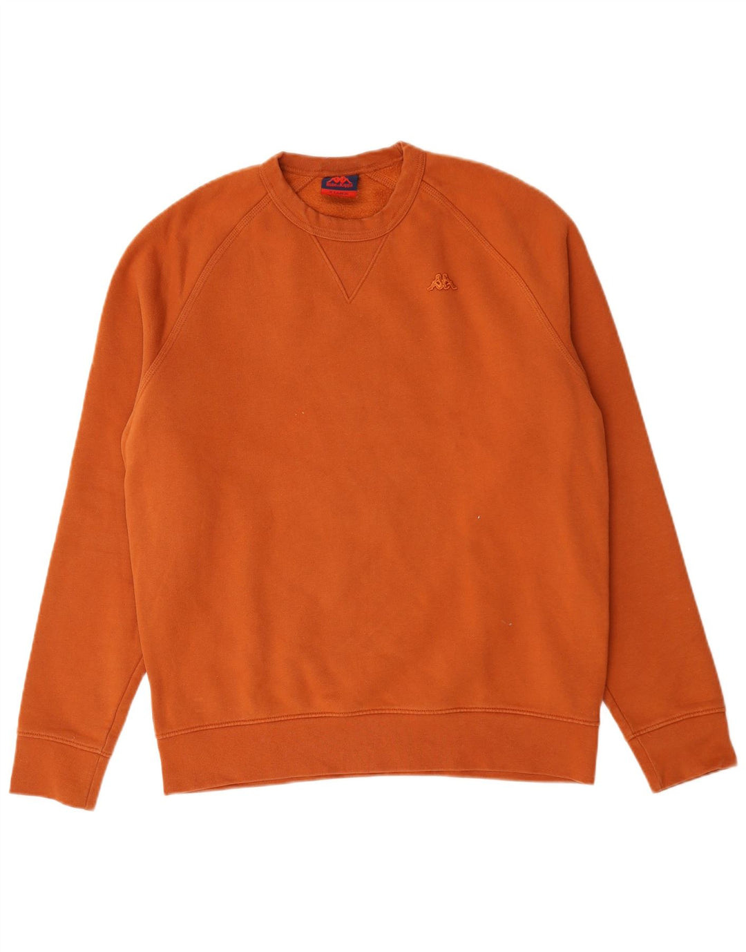 Kappa Mens Sweatshirt Jumper XL Orange Cotton