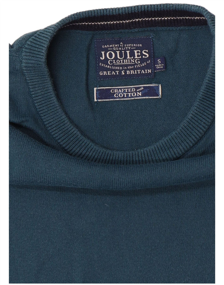 Joules Mens Boat Neck Jumper Sweater Small Blue Cotton