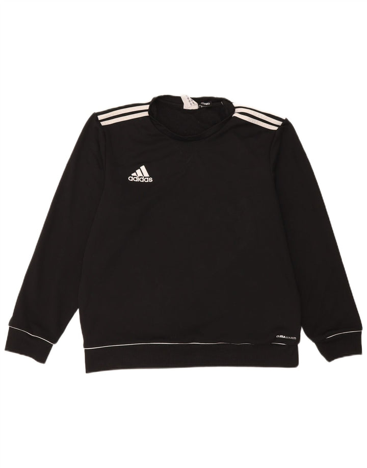 Adidas Mens Climawarm Sweatshirt Jumper UK 42/44 Large Black Polyester