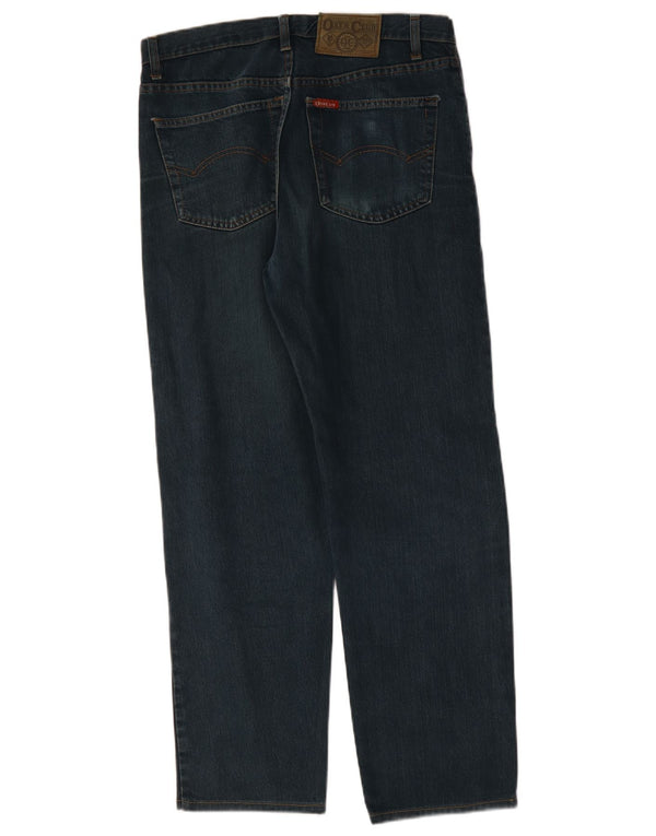 Vintage Mens Loose Jeans IT 48 Medium W32 L30 Navy Blue Cotton
