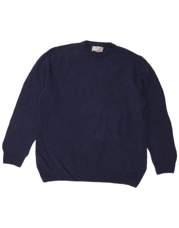 Marks & Spencer Womens Crew Neck Jumper Sweater UK 18 XL Navy Blue