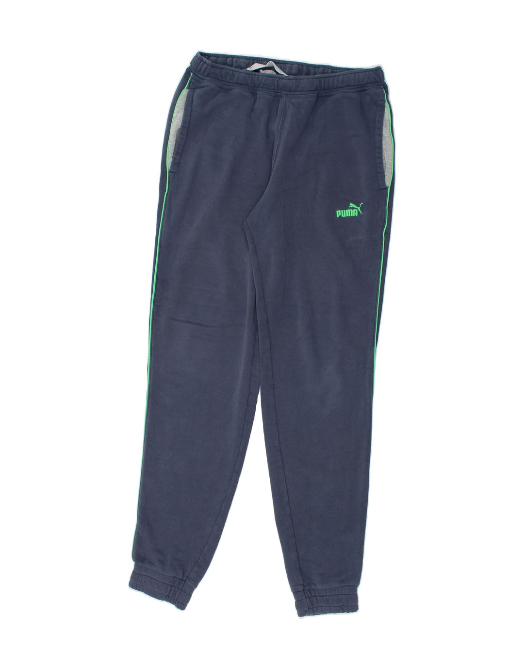 PUMA Mens Tracksuit Trousers Joggers Medium  Navy Blue Cotton Vintage Puma and Second-Hand Puma from Messina Hembry 