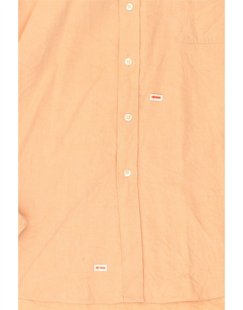 CHAPS Mens Oxford Classic Fit Shirt Size 17 1/2 XL Orange Cotton | Vintage Chaps | Thrift | Second-Hand Chaps | Used Clothing | Messina Hembry 