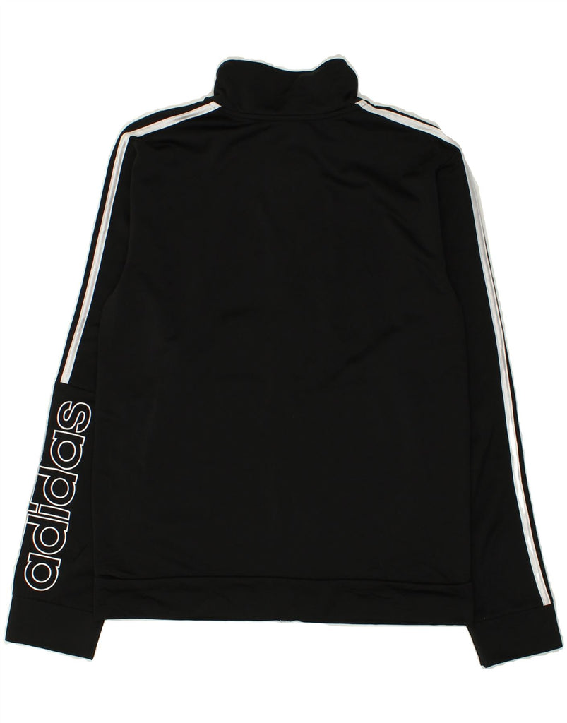 ADIDAS Boys Tracksuit Top Jacket 15-16 Years XL Black Polyester | Vintage Adidas | Thrift | Second-Hand Adidas | Used Clothing | Messina Hembry 