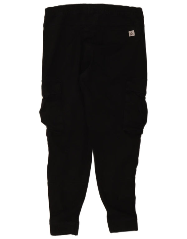 ZARA Mens Joggers Cargo Trousers EU 40 Medium W31 L27 Black Cotton