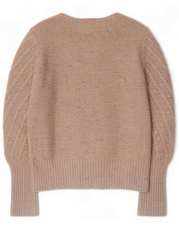 Gap Womens Oversized Boat Neck Jumper Sweater UK 10 Small Beige