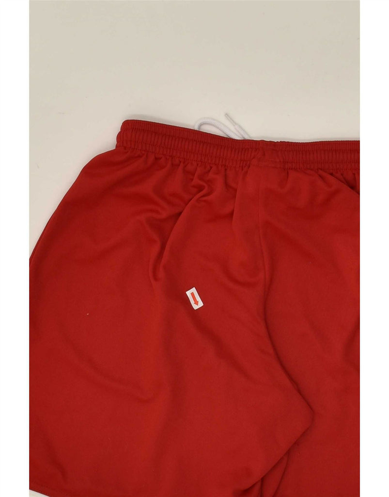 ADIDAS Mens Graphic Sport Shorts Small Red Polyester Vintage Adidas and Second-Hand Adidas from Messina Hembry 