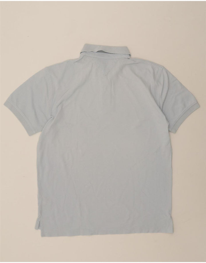 TOMMY HILFIGER Mens Polo Shirt XL Blue Cotton Vintage Tommy Hilfiger and Second-Hand Tommy Hilfiger from Messina Hembry 