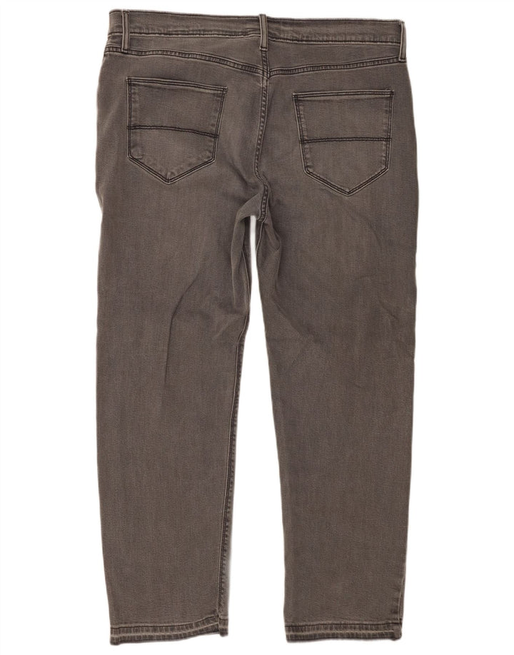 Marks & Spencer Mens Straight Jeans W36 L29 Grey Cotton