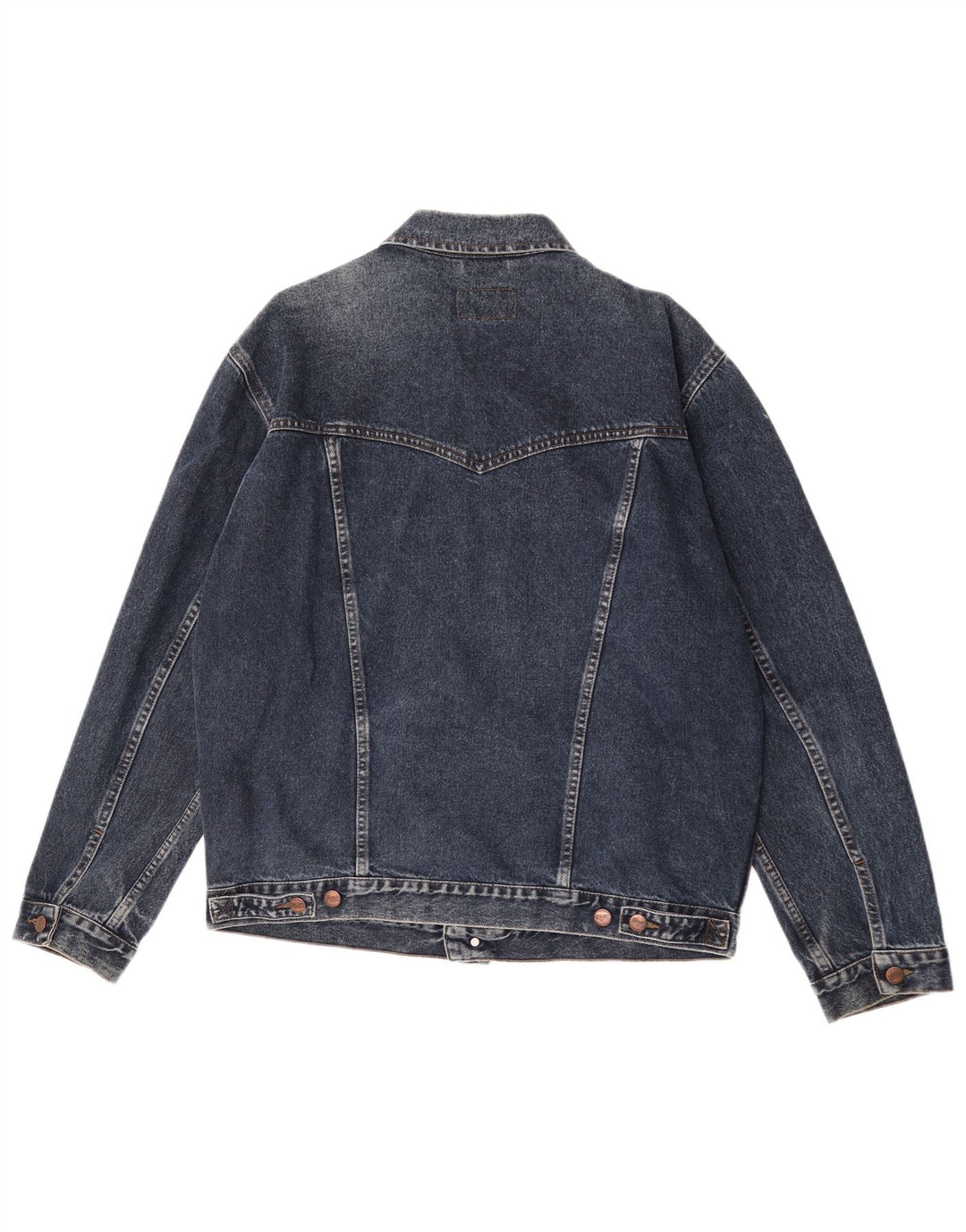 Wrangler Mens Denim Jacket UK 42 XL Blue Cotton