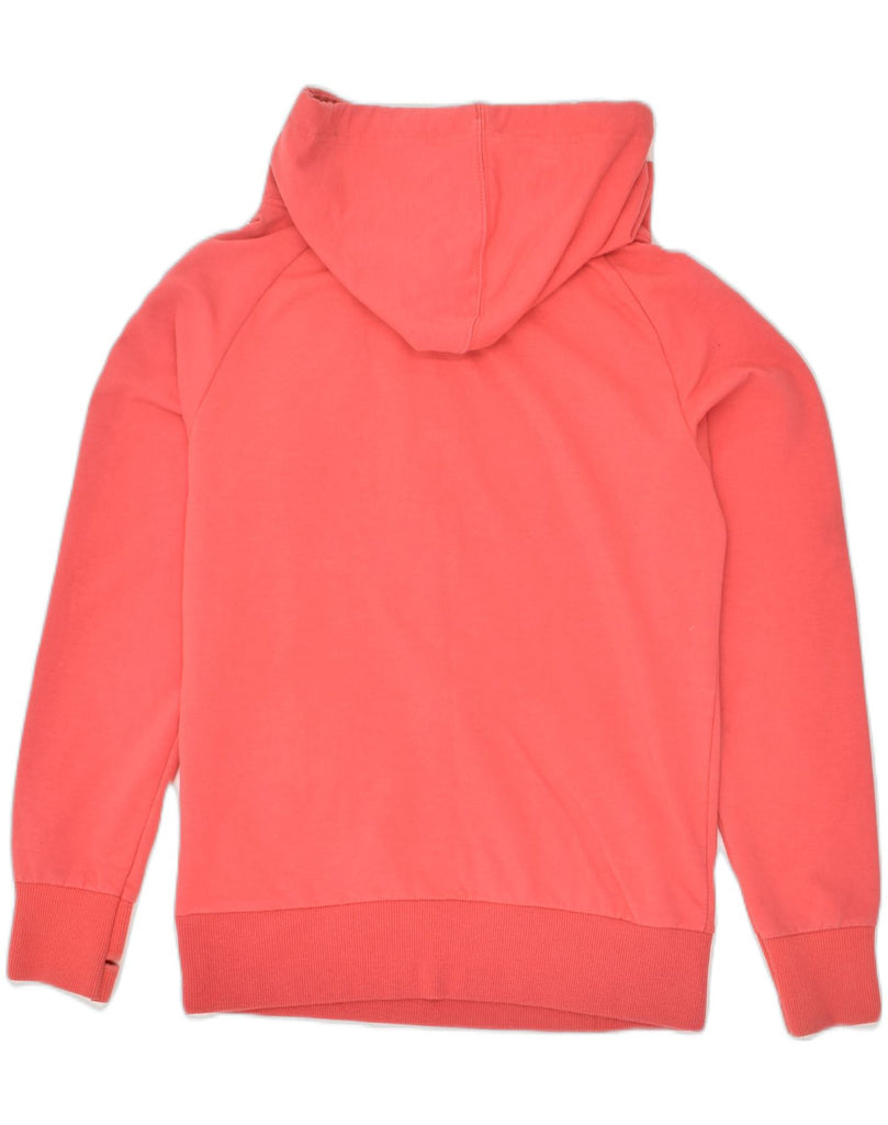 ELLESSE Womens Zip Neck Hoodie Jumper UK 10 Small Pink Cotton | Vintage Ellesse | Thrift | Second-Hand Ellesse | Used Clothing | Messina Hembry 