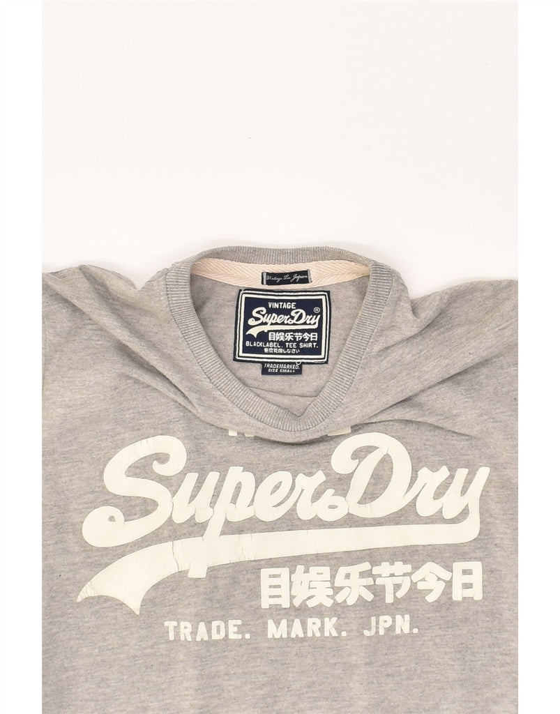 SUPERDRY Mens Graphic T-Shirt Top Small Grey Cotton | Vintage Superdry | Thrift | Second-Hand Superdry | Used Clothing | Messina Hembry 