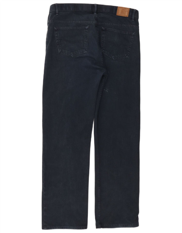 Marks & Spencer Mens Blue Harbour Straight Jeans W36 L31 Navy Blue Cotton
