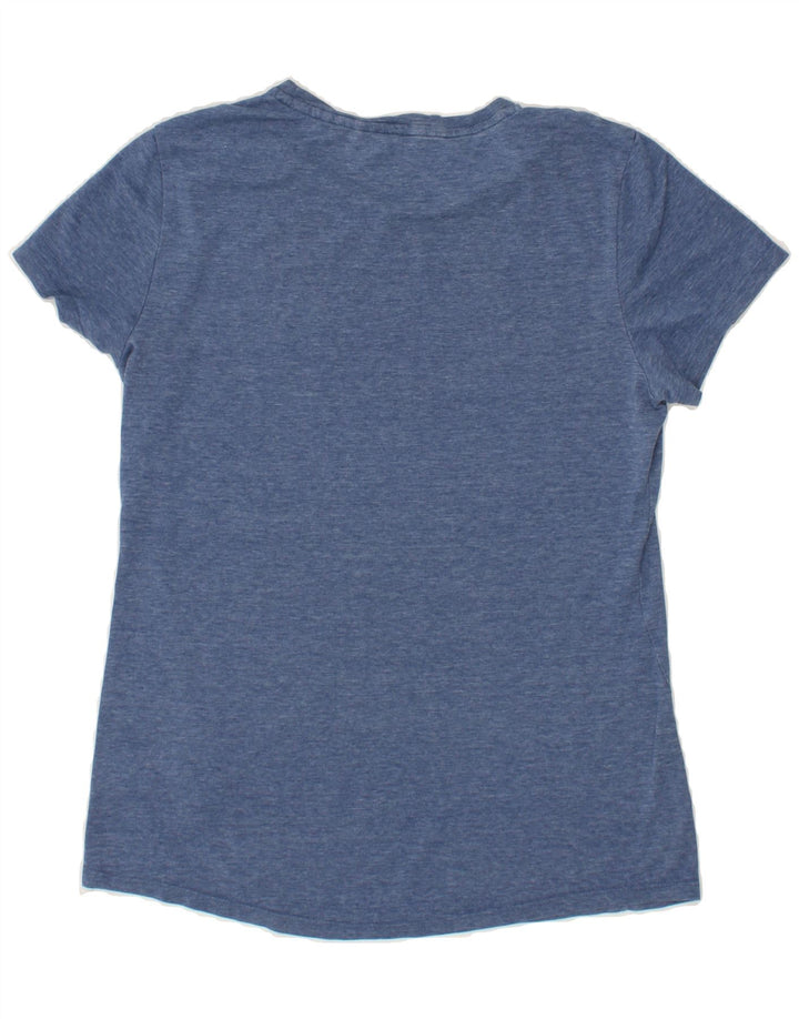 PUMA Womens Graphic T-Shirt Top UK 12 Medium Navy Blue Cotton Vintage Puma and Second-Hand Puma from Messina Hembry 