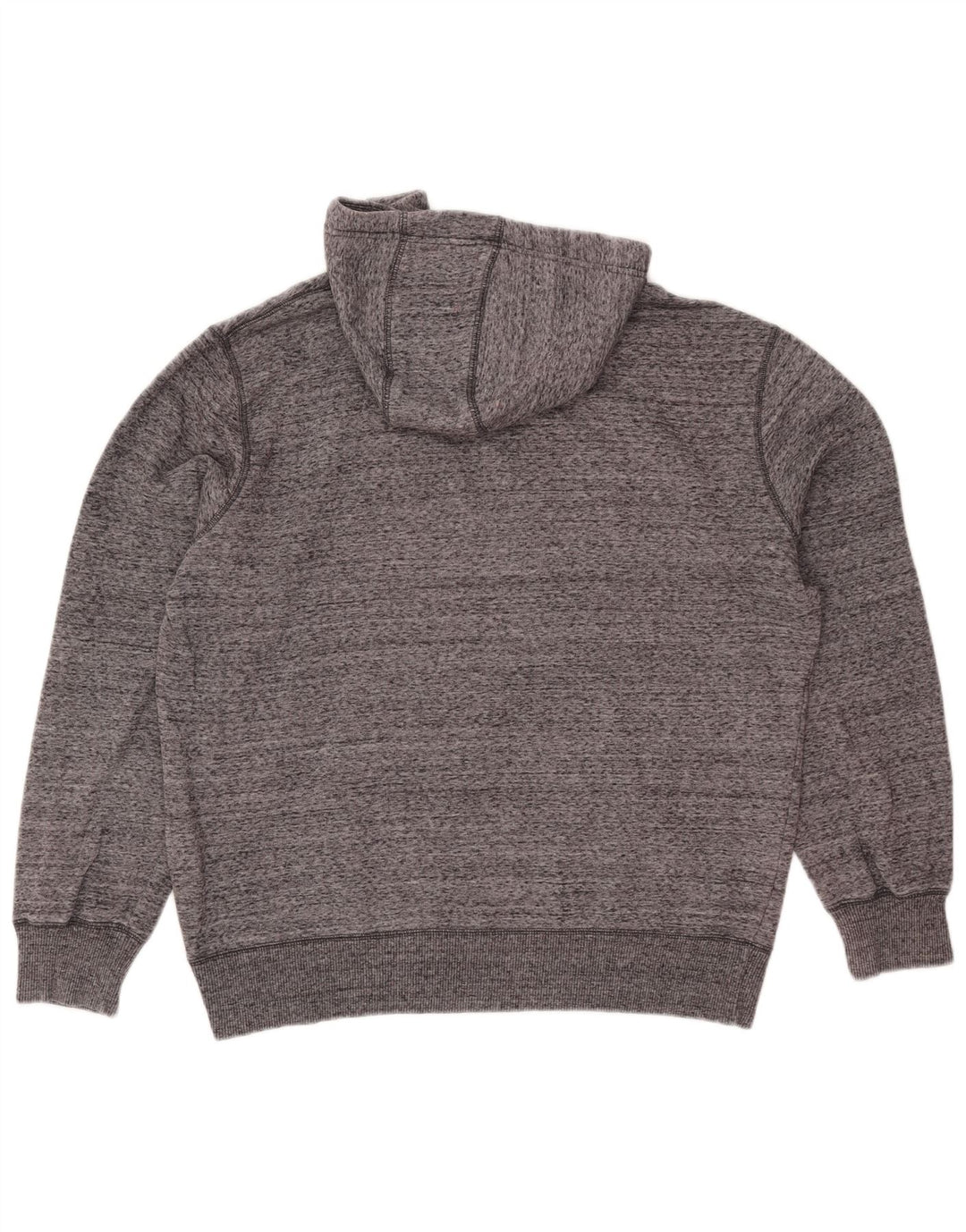 Champion Mens Hoodie Jumper Large Grey Flecked Cotton