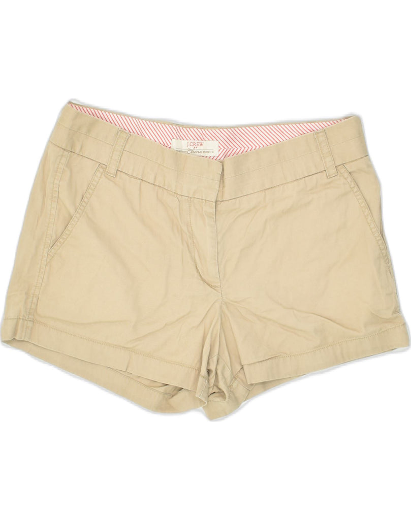 J. CREW Womens Chino Shorts US 6 Medium W34 Beige Cotton | Vintage J. Crew | Thrift | Second-Hand J. Crew | Used Clothing | Messina Hembry 