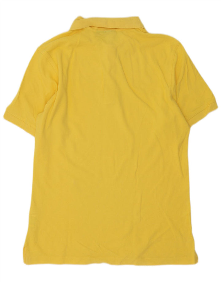 Lotto Mens Polo Shirt Large Yellow Cotton
