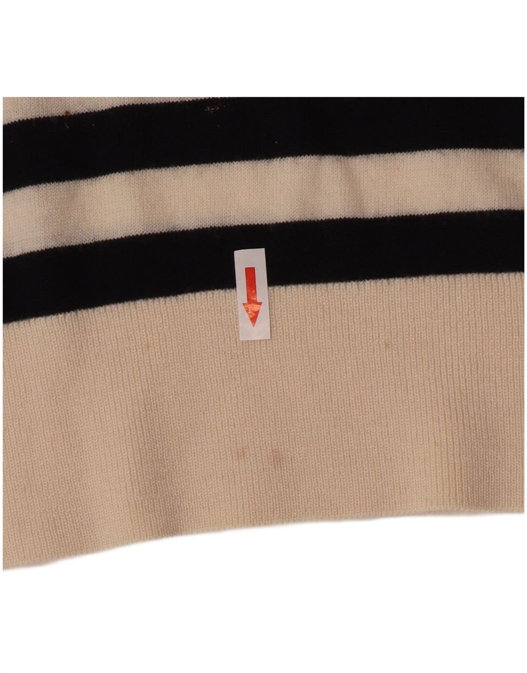 Cos Womens Oversized Crew Neck Jumper Sweater UK 10 Small Black Striped
