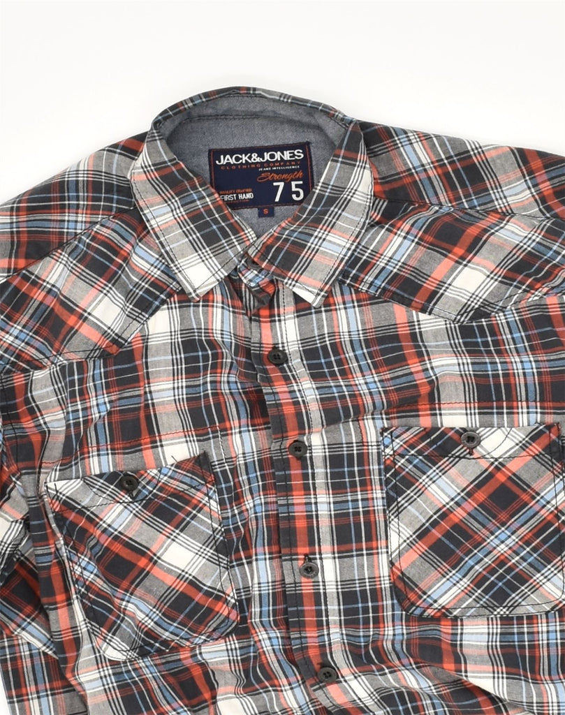 JACK & JONES Mens Shirt Small Multicoloured Check Cotton | Vintage Jack & Jones | Thrift | Second-Hand Jack & Jones | Used Clothing | Messina Hembry 